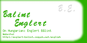 balint englert business card